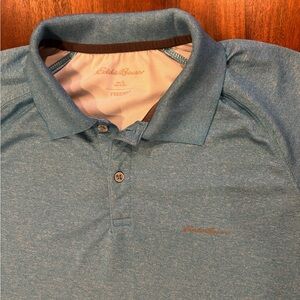 Eddie Bauer Freedry polo size large in turquoise marl